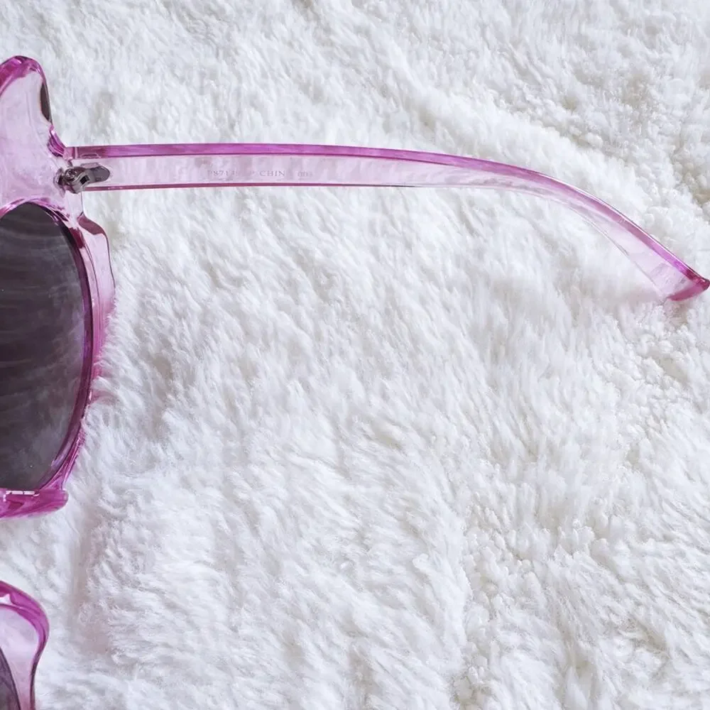 Eliza Dark Pink Butterfly-shaped Sunglasses